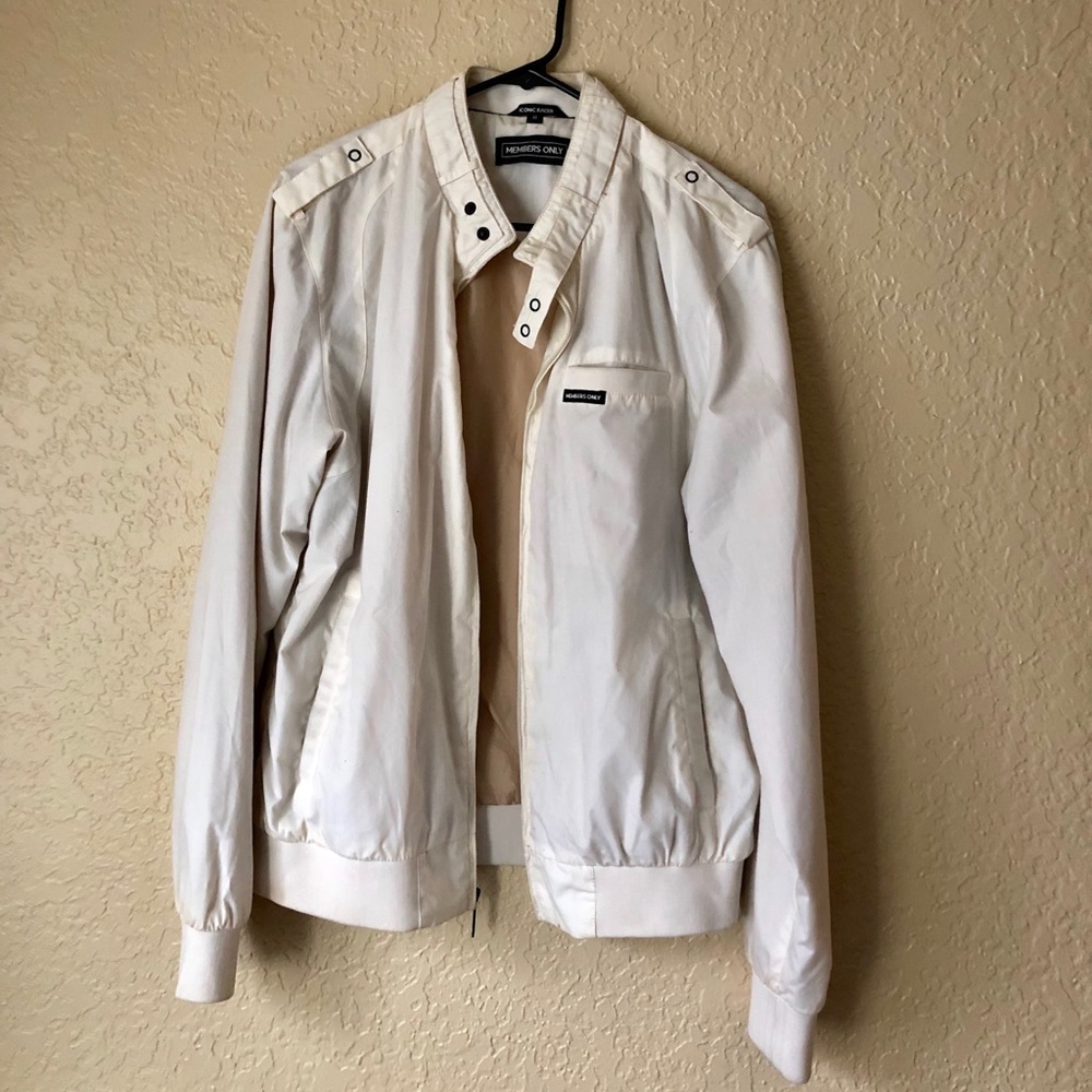 Vintage white Members Only jacket